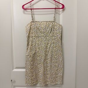Wild Fable Yellow Floral Mini Dress